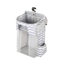 Hot Sell Baby Room Accessories Crib Hanging Organizer Baby Nappy Storage Bag For Clothes And Toys